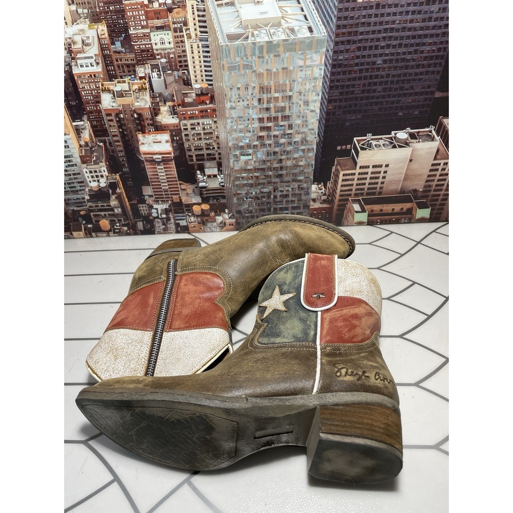 Sheryl Crow Americana Patriot Ankle Boots Western Boots Size 7